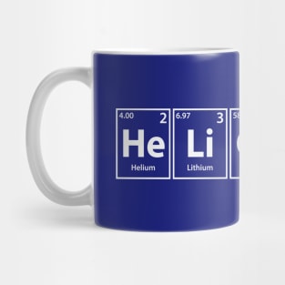 Helicopter (He-Li-Co-Pt-Er) Periodic Elements Spelling Mug